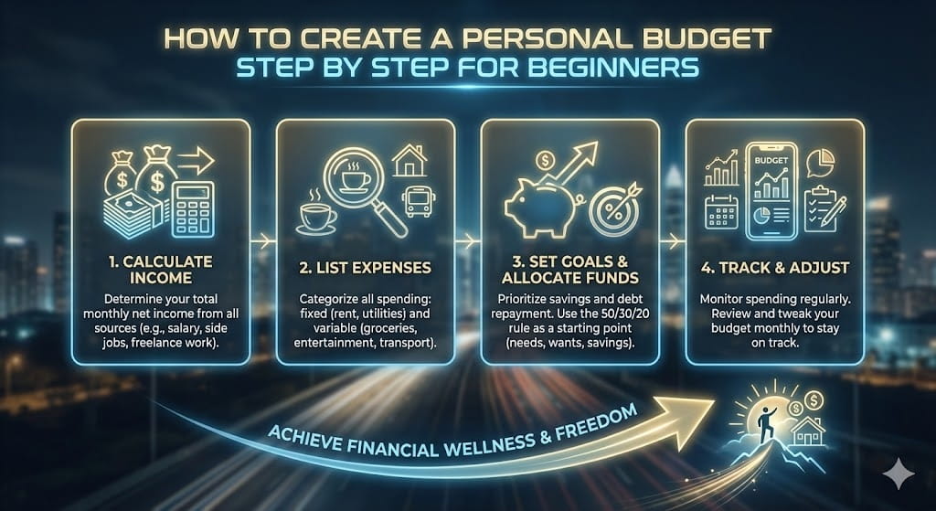 How to Create a Personal Budget Step by Step for Beginners