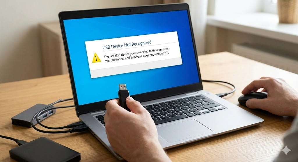 How to Fix USB Device Not Recognized Error