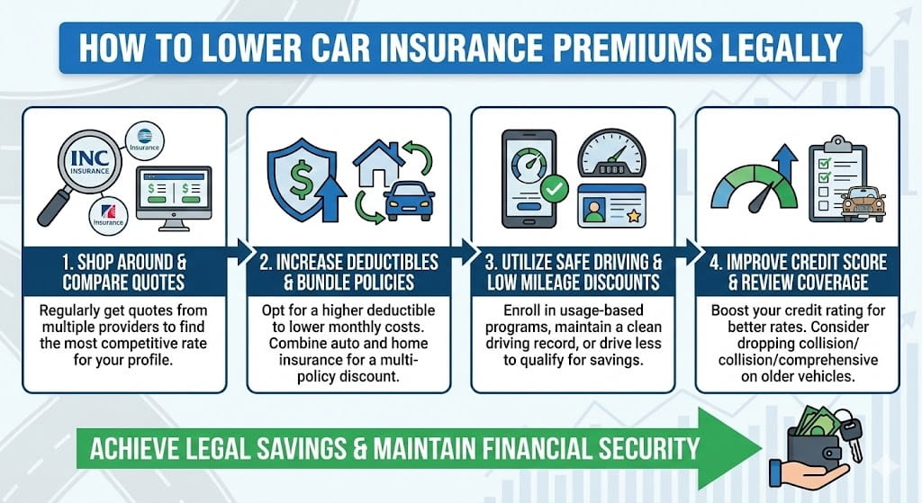 How to Lower Car Insurance Premiums Legally
