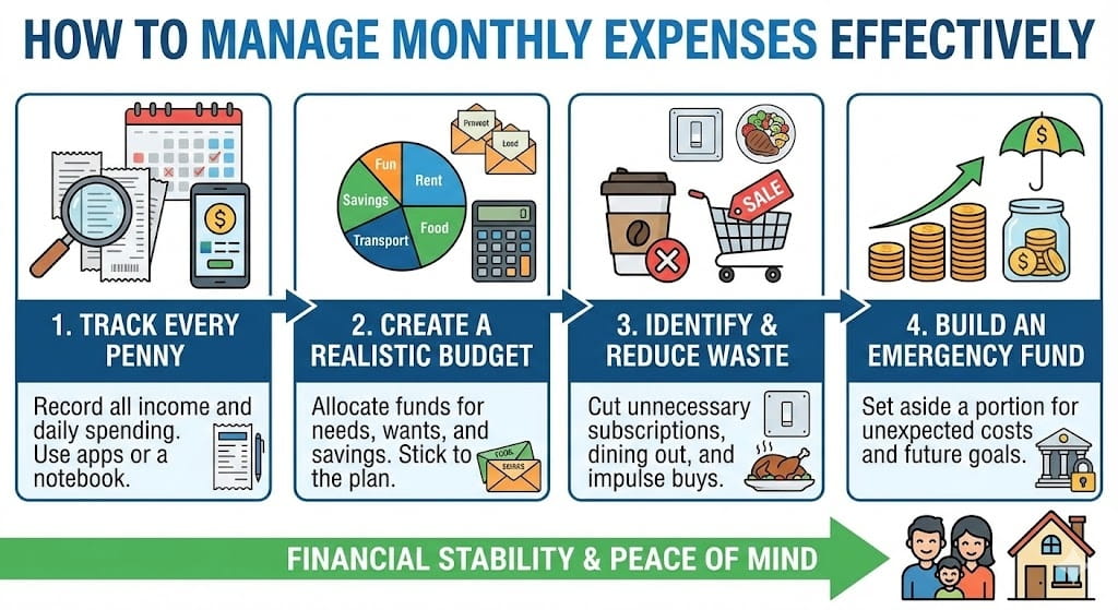 How to Manage Monthly Expenses Effectively