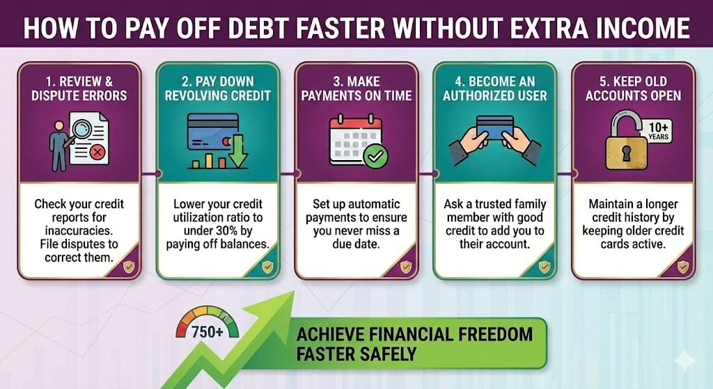 How to Pay Off Debt Faster Without Extra Income