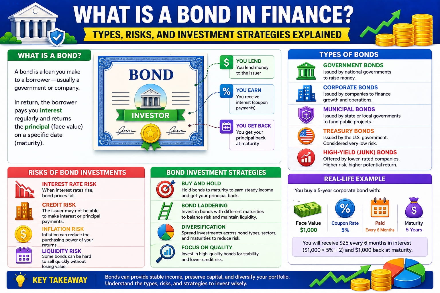 What Is a Bond in Finance? Types, Risks, and Investment Strategies Explained