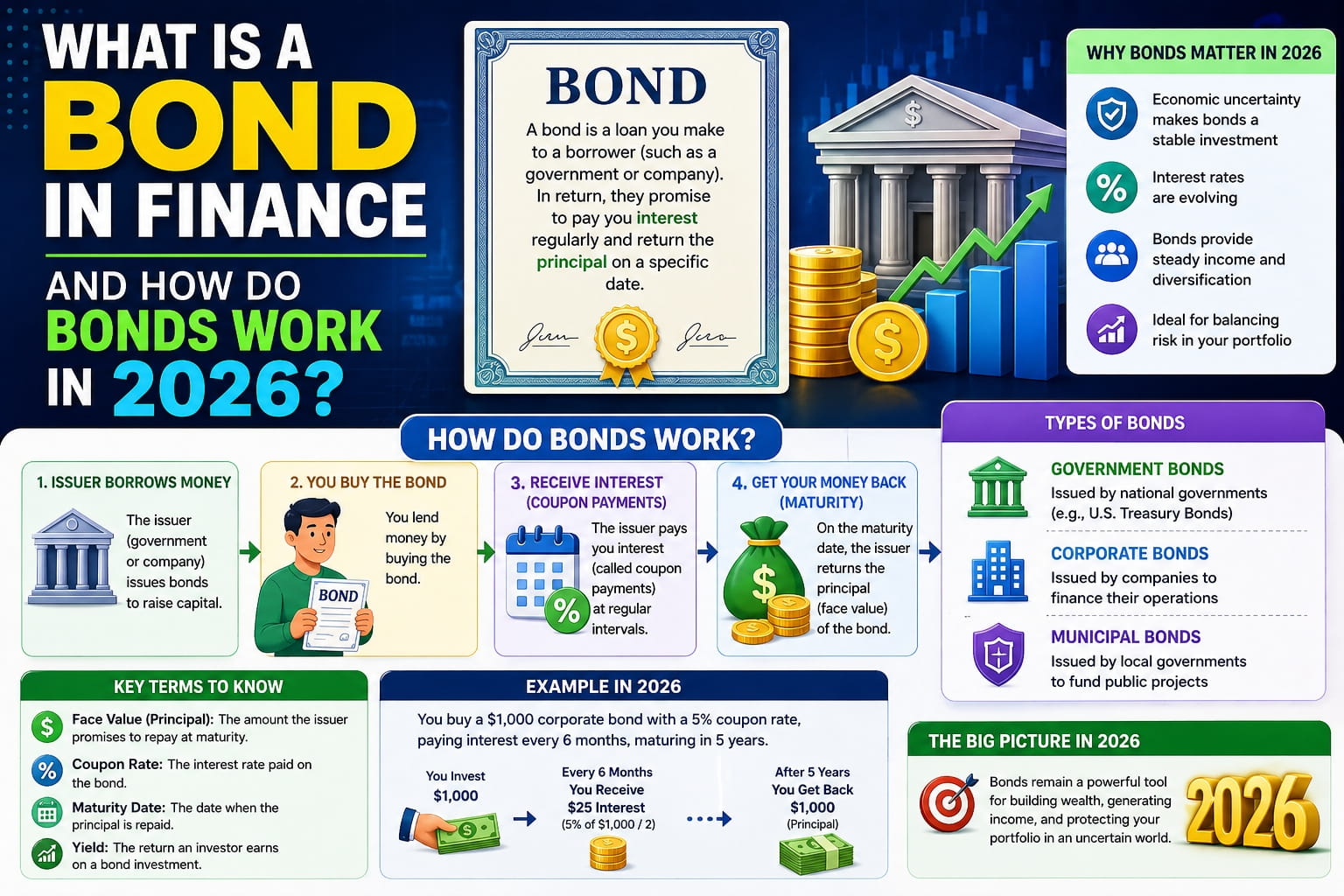 What Is a Bond in Finance and How Do Bonds Work in 2026?